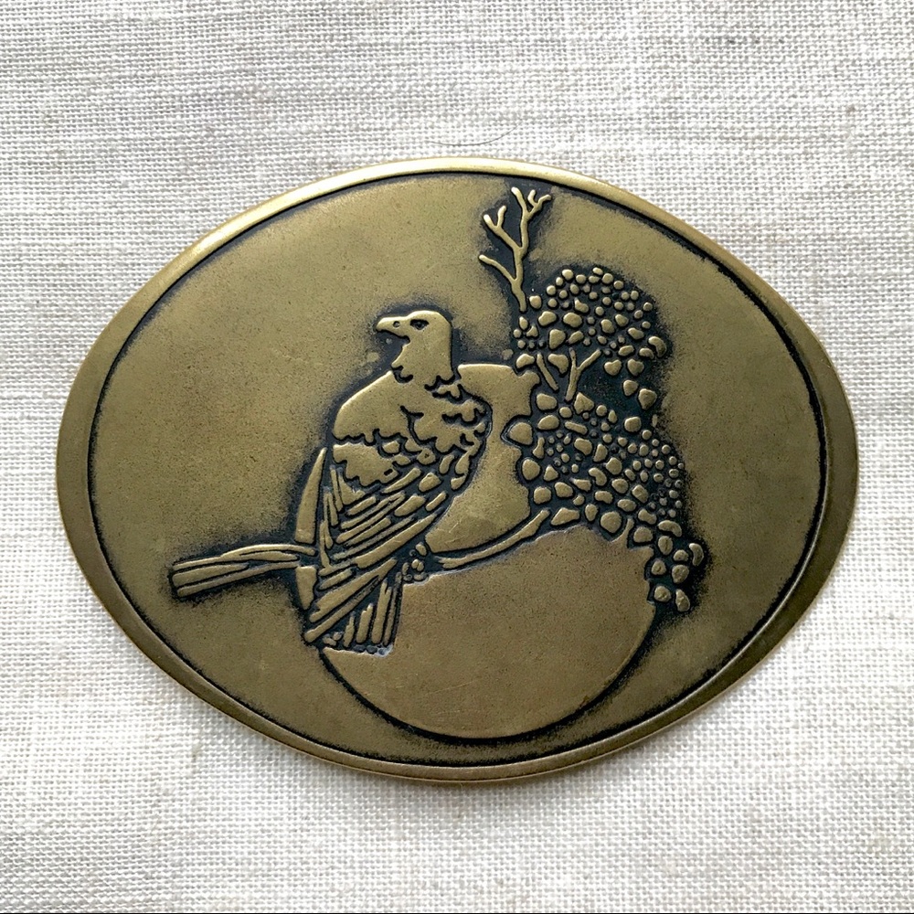 Vintage brass belt buckle